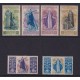 VATICANO 1936 Yv 72/9 SERIE COMPLETA DE ESTAMPILLAS FINAMENTE USADAS RARAS 100 EUROS